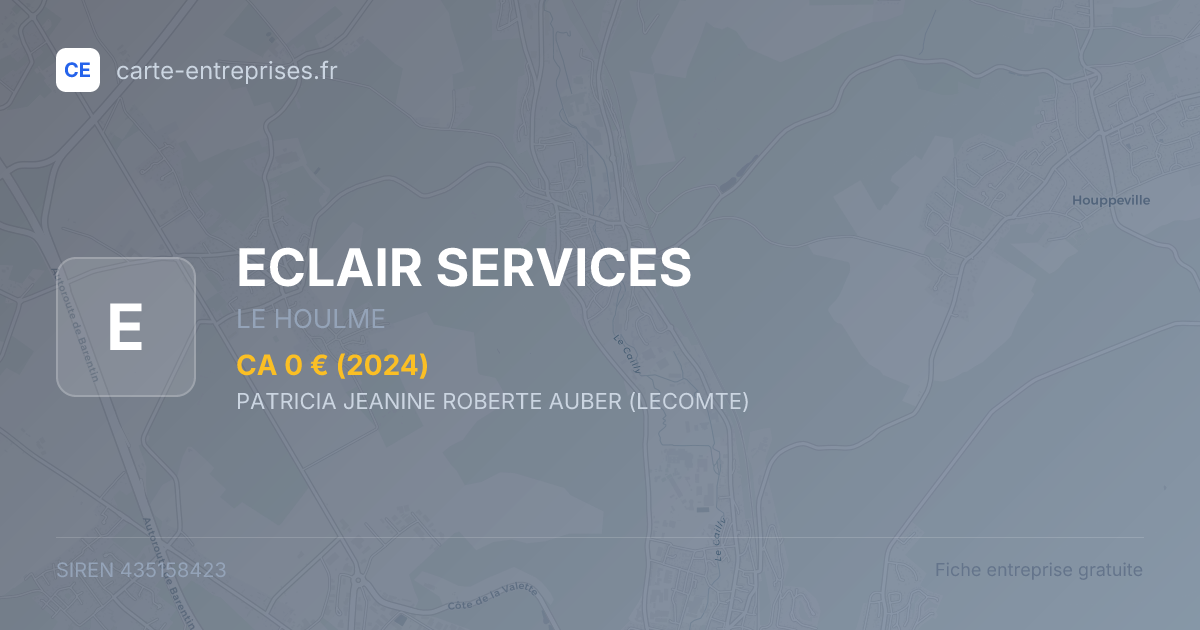 ECLAIR SERVICES — 435158423 — fiche entreprise
