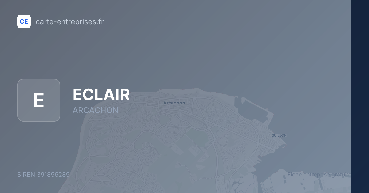 ECLAIR — 391896289 — fiche entreprise
