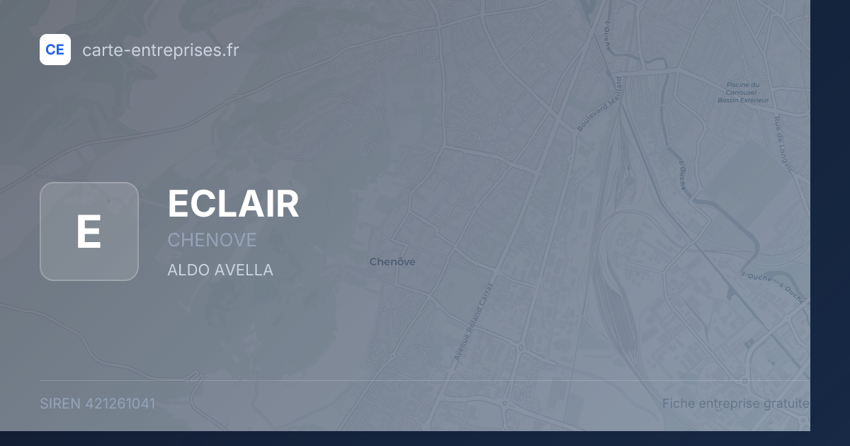 ECLAIR — 421261041 — fiche entreprise