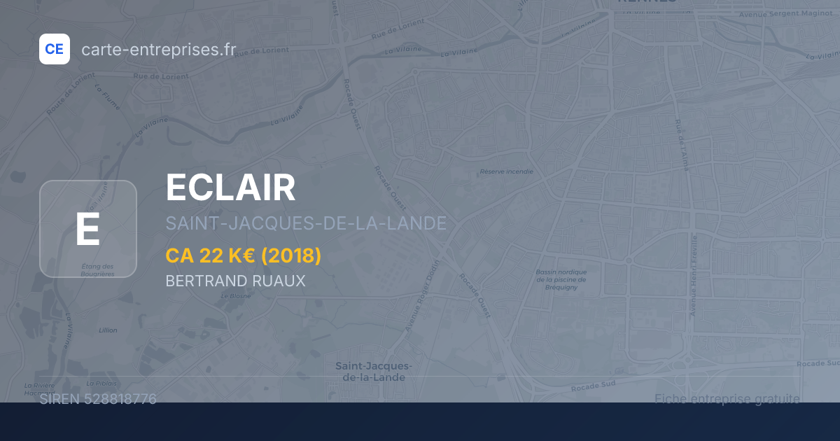 ECLAIR — 528818776 — fiche entreprise
