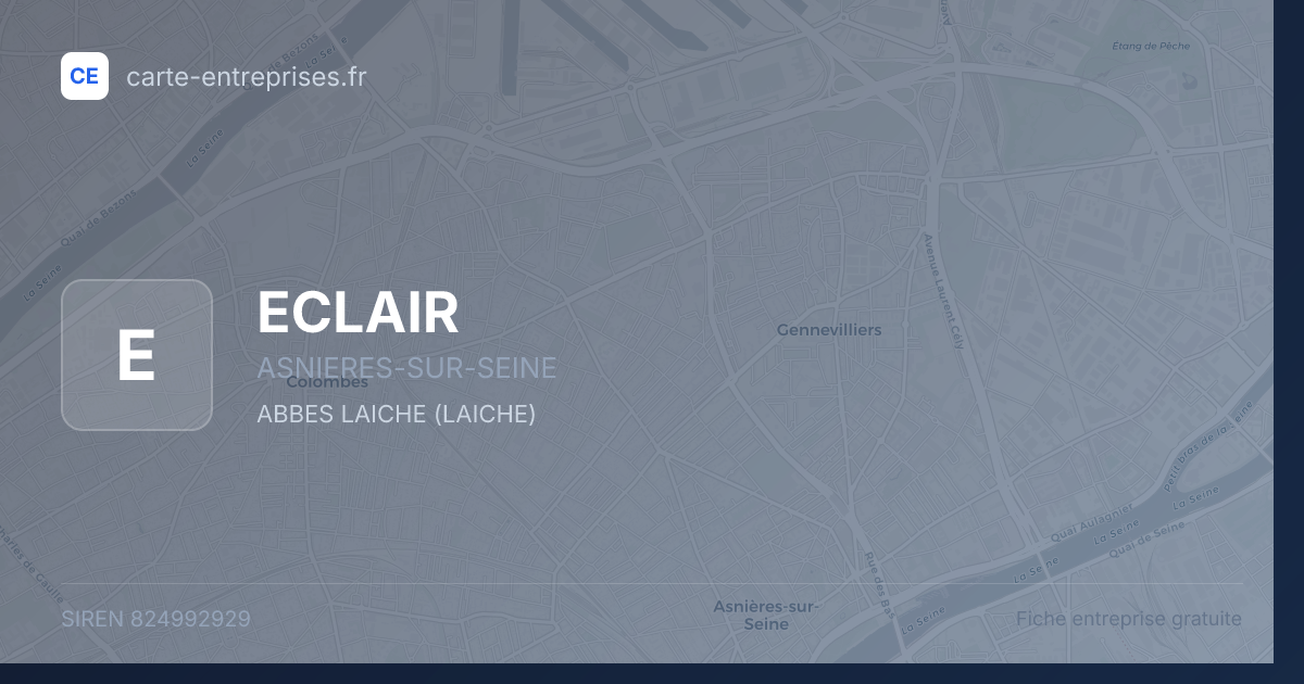 ECLAIR — 824992929 — fiche entreprise