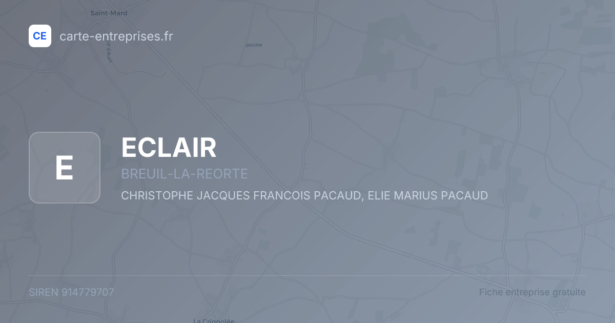 ECLAIR — 914779707 — fiche entreprise