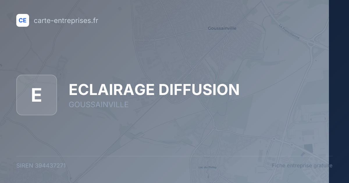 ECLAIRAGE DIFFUSION — 394437271 — fiche entreprise
