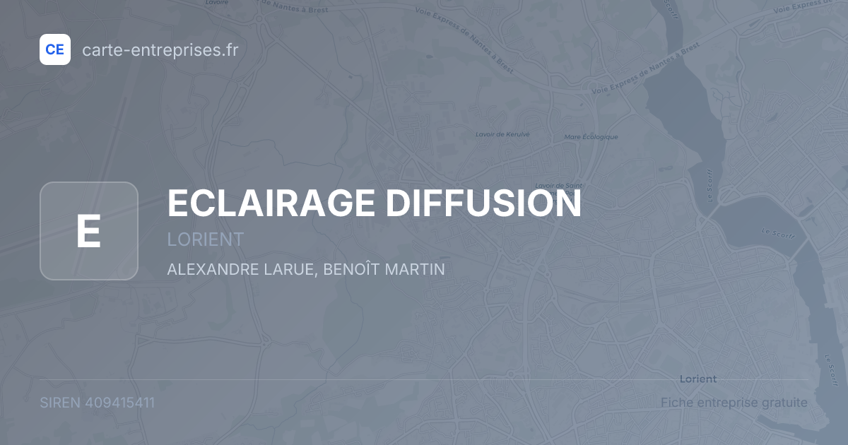 ECLAIRAGE DIFFUSION — 409415411 — fiche entreprise