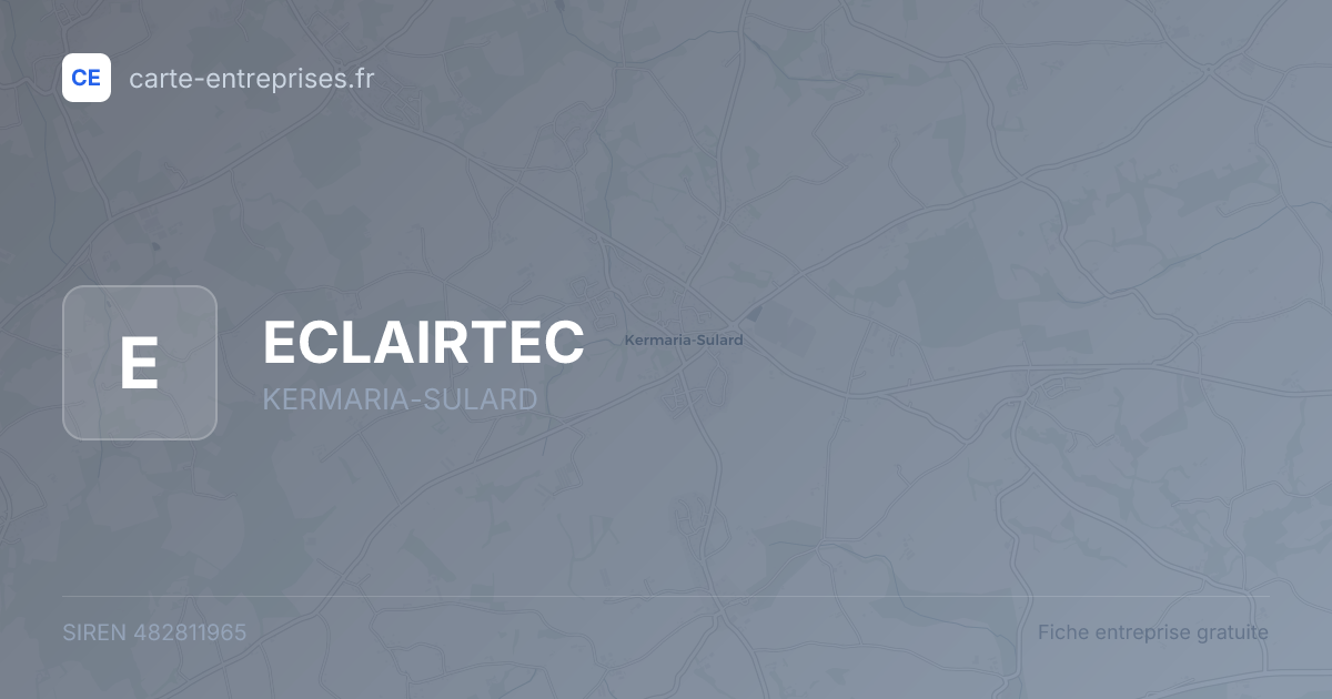 ECLAIRTEC — 482811965 — fiche entreprise