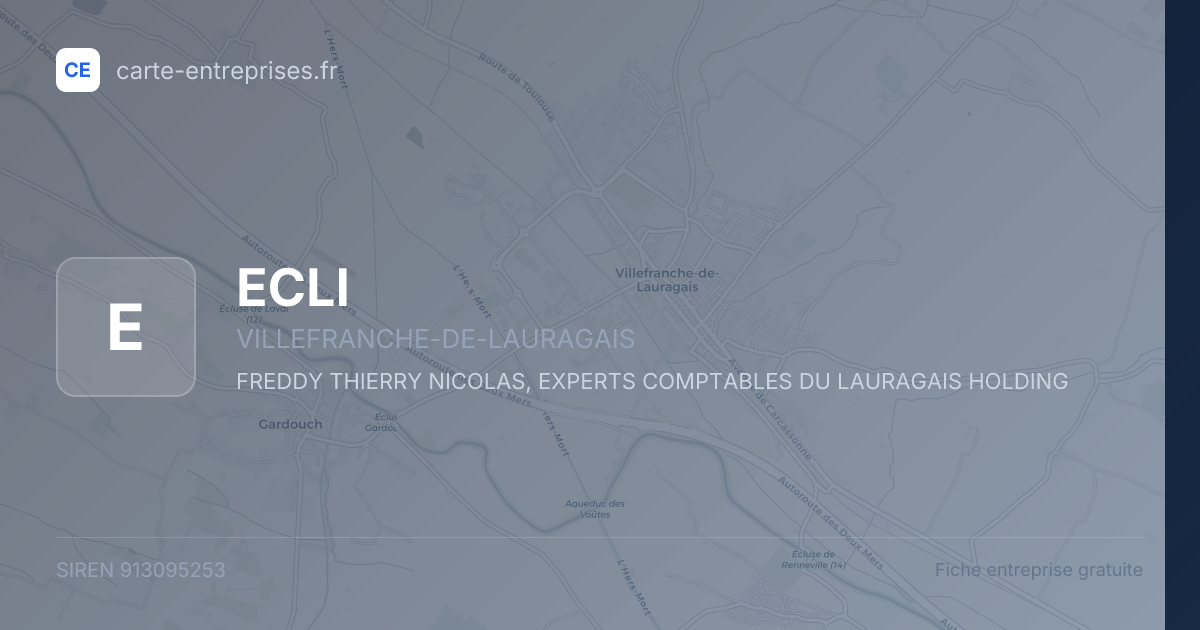 ECLI — 913095253 — fiche entreprise