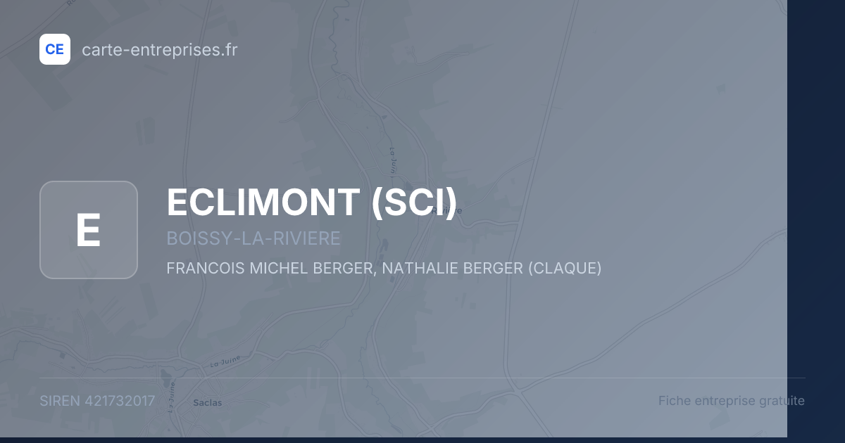 ECLIMONT (SCI) — 421732017 — fiche entreprise