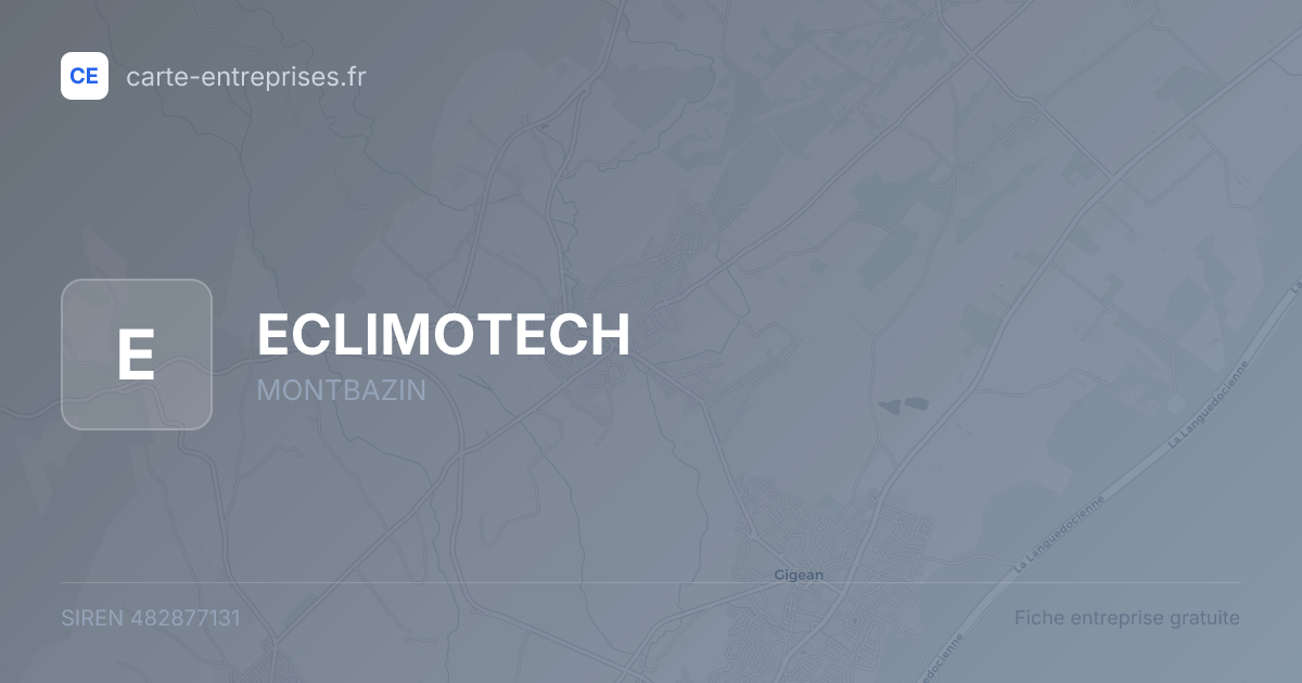 ECLIMOTECH — 482877131 — fiche entreprise