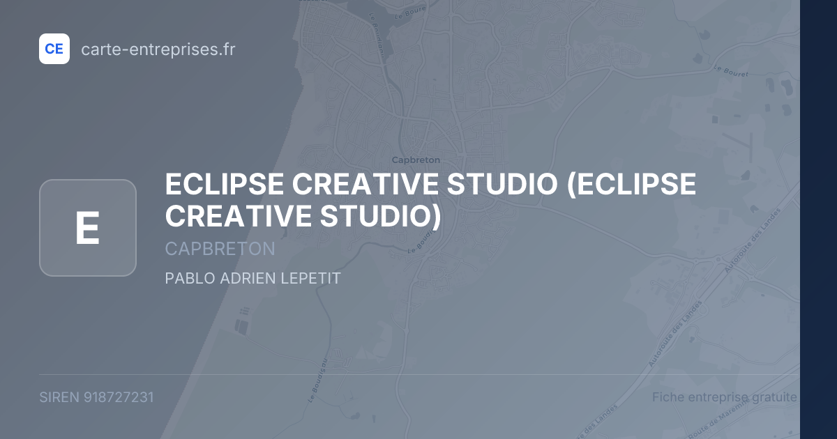 ECLIPSE CREATIVE STUDIO — 918727231 — fiche entreprise