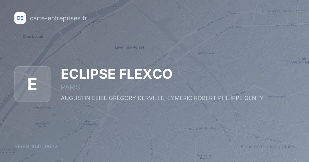 ECLIPSE FLEXCO — 104109632 — fiche entreprise