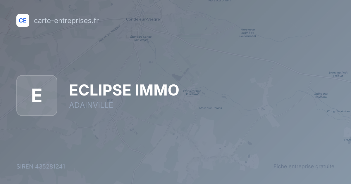 ECLIPSE IMMO — 435281241 — fiche entreprise