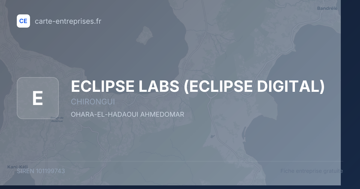 ECLIPSE LABS (ECLIPSE DIGITAL) — 101199743 — fiche entreprise