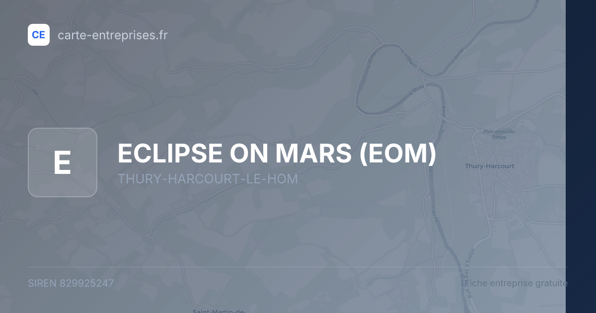 ECLIPSE ON MARS (EOM) — 829925247 — fiche entreprise