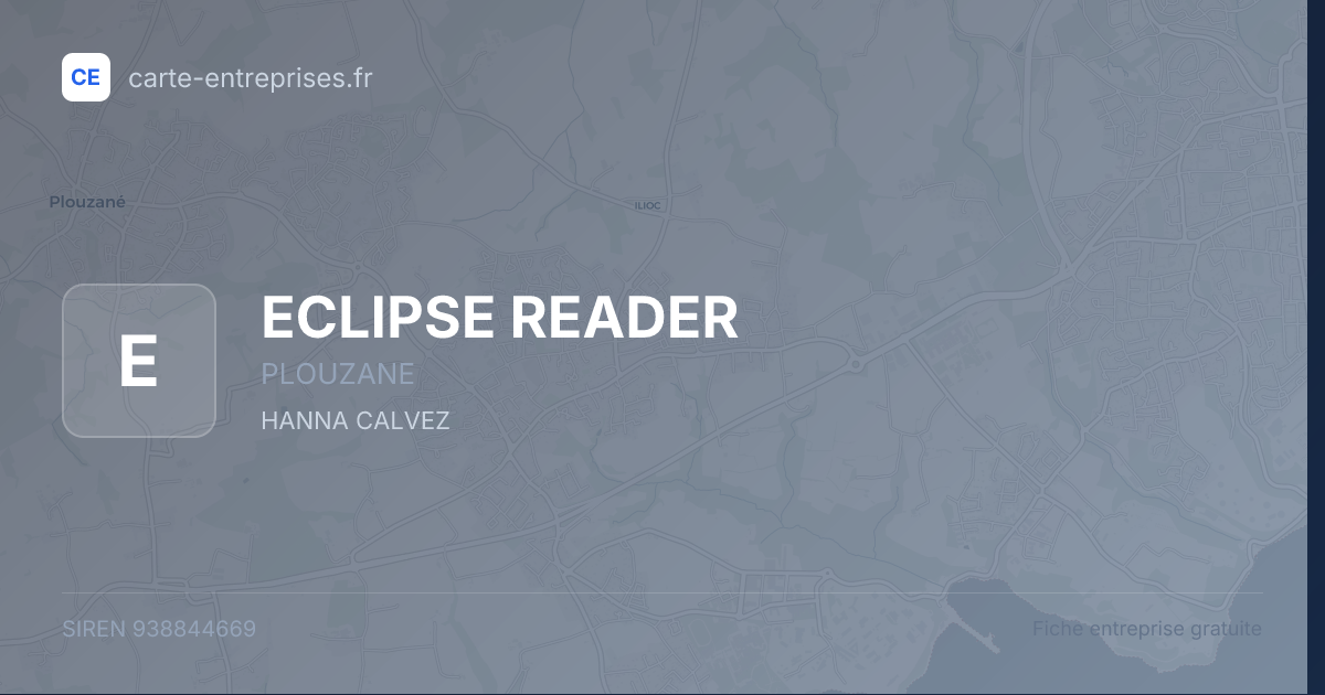 ECLIPSE READER — 938844669 — fiche entreprise