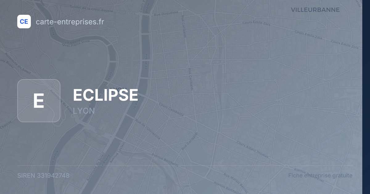 ECLIPSE — 331942748 — fiche entreprise