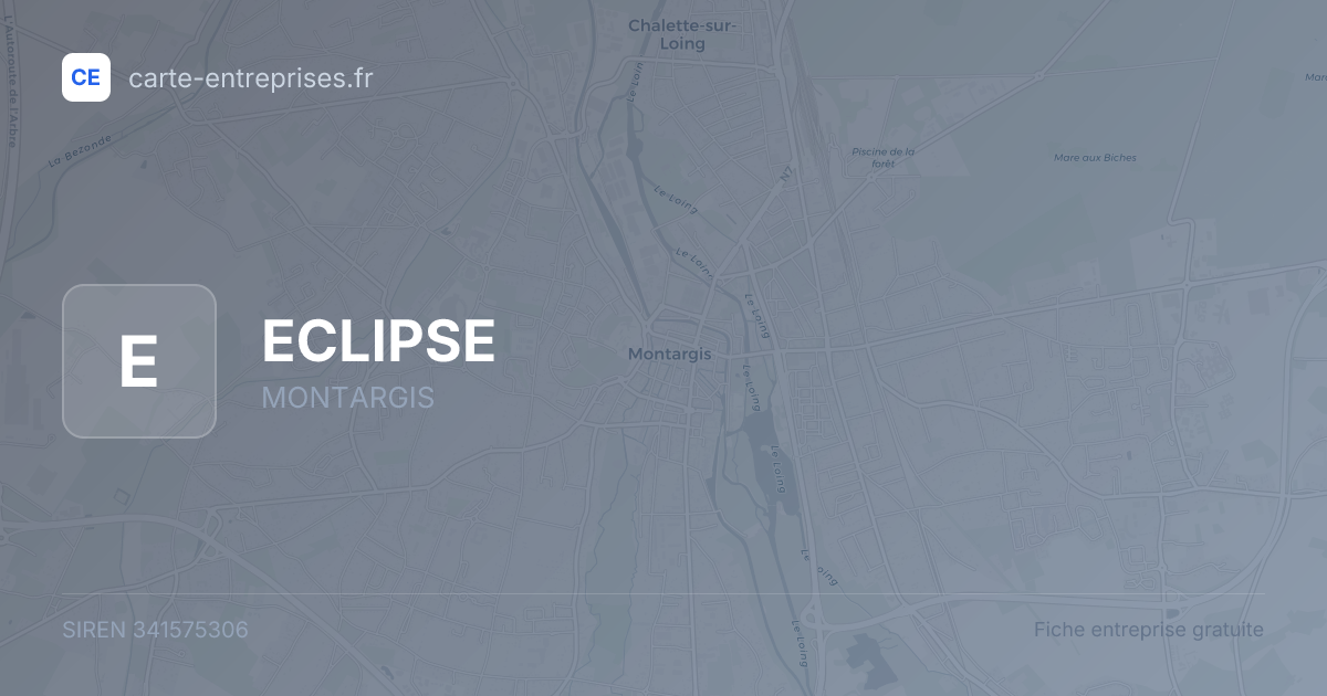 ECLIPSE — 341575306 — fiche entreprise