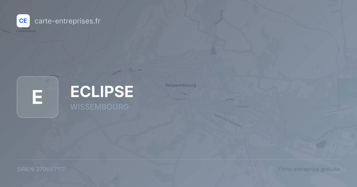 ECLIPSE — 379657117 — fiche entreprise