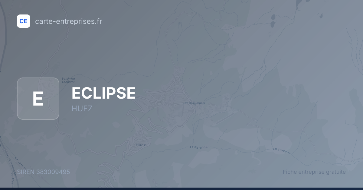 ECLIPSE — 383009495 — fiche entreprise