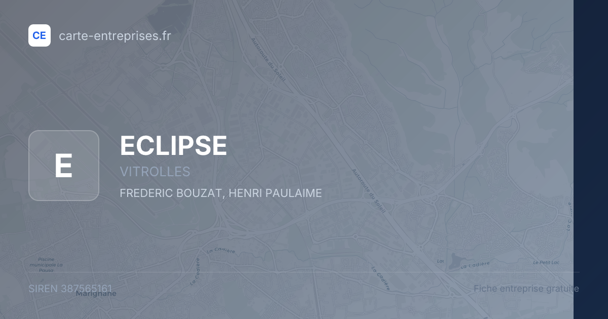 ECLIPSE — 387565161 — fiche entreprise
