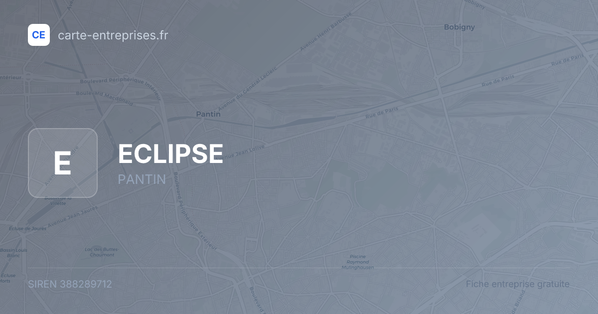 ECLIPSE — 388289712 — fiche entreprise