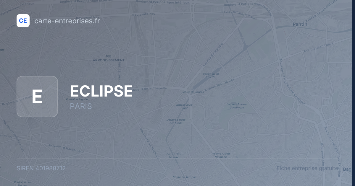 ECLIPSE — 401988712 — fiche entreprise