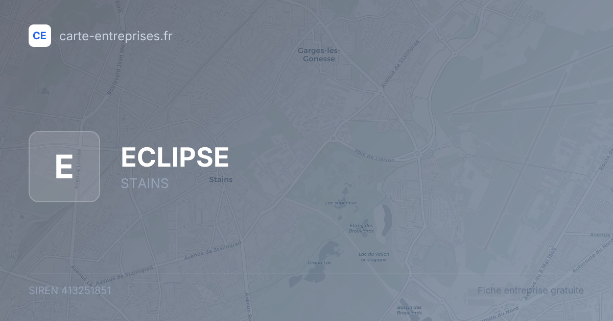 ECLIPSE — 413251851 — fiche entreprise