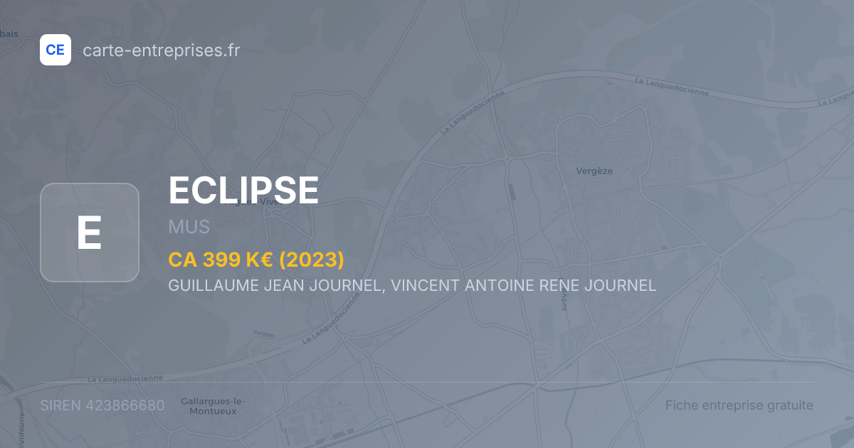 ECLIPSE — 423866680 — fiche entreprise