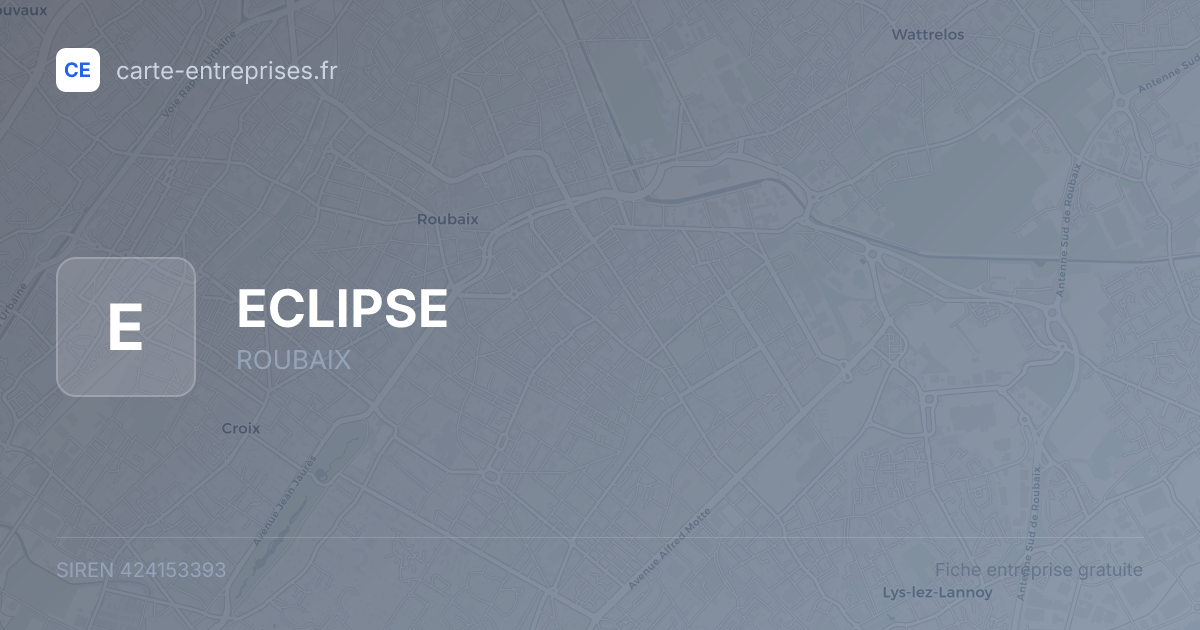 ECLIPSE — 424153393 — fiche entreprise