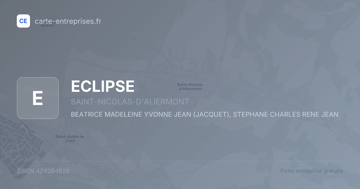 ECLIPSE — 424264828 — fiche entreprise