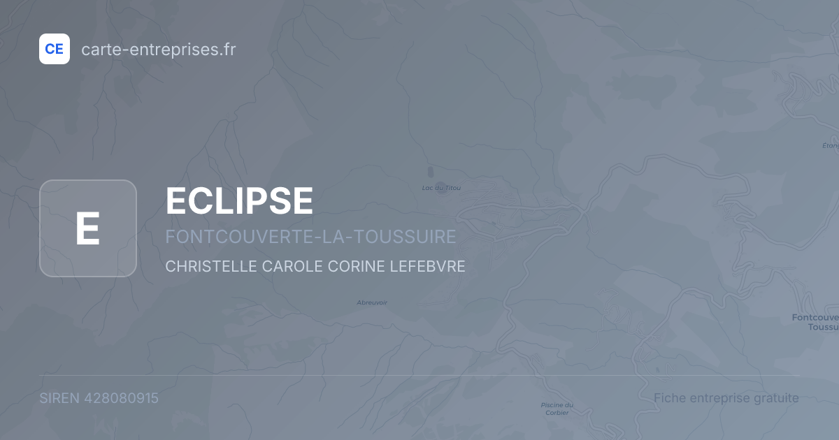 ECLIPSE — 428080915 — fiche entreprise