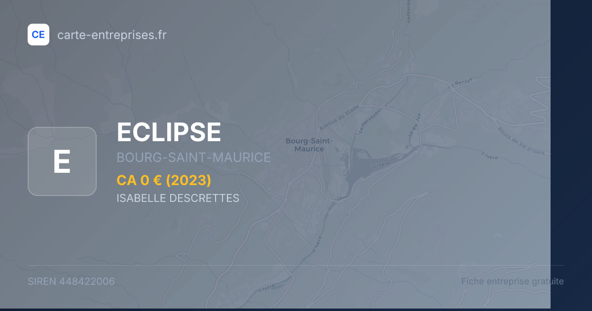 ECLIPSE — 448422006 — fiche entreprise