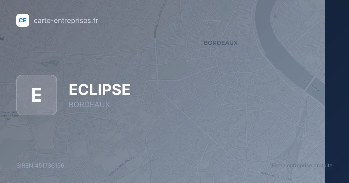 ECLIPSE — 451736136 — fiche entreprise