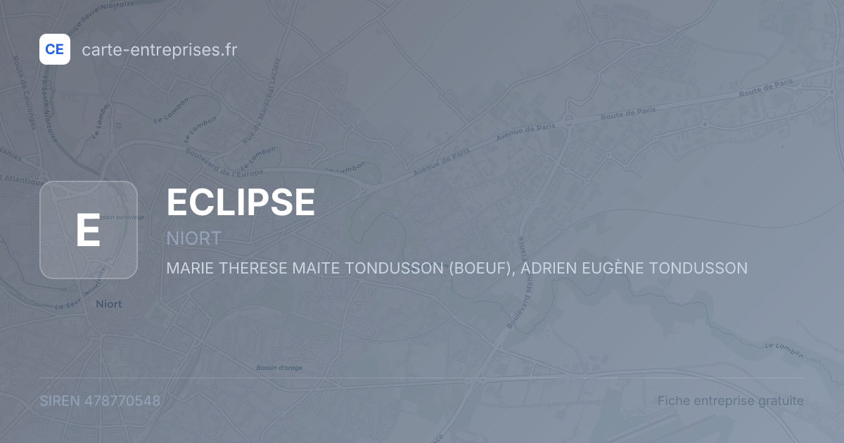 ECLIPSE — 478770548 — fiche entreprise