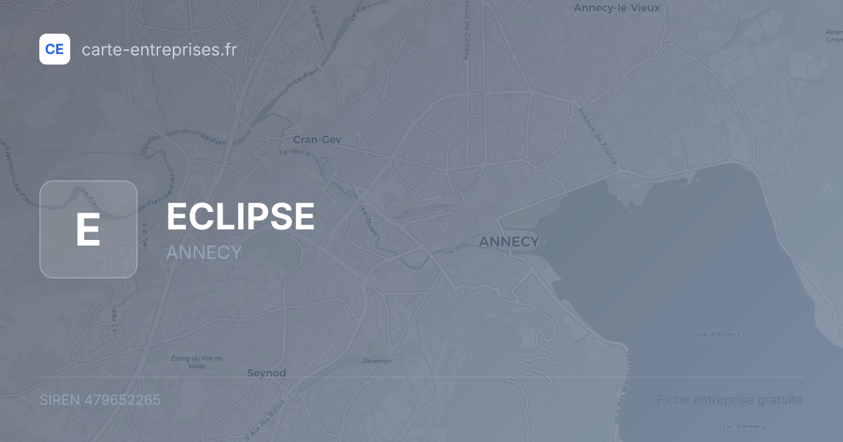 ECLIPSE — 479652265 — fiche entreprise