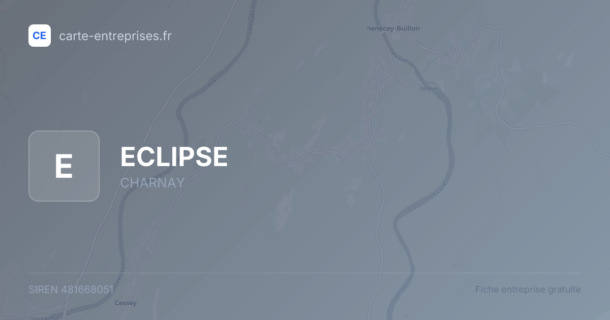 ECLIPSE — 481668051 — fiche entreprise
