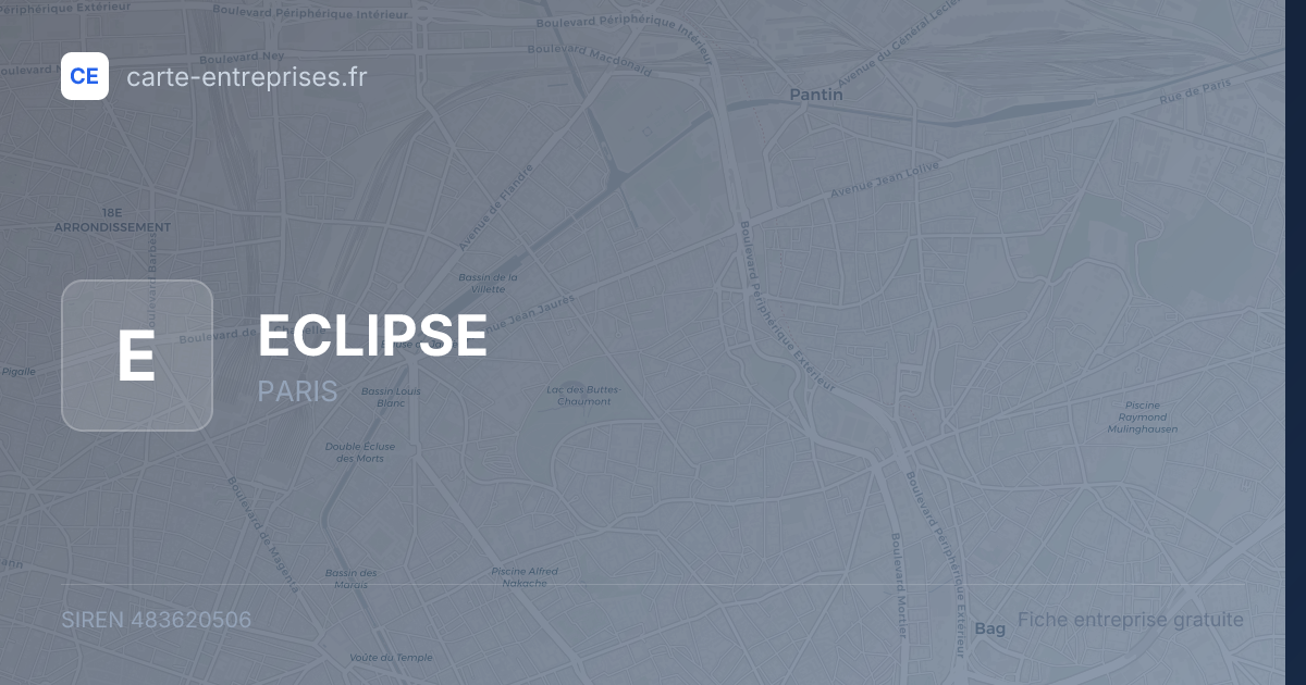 ECLIPSE — 483620506 — fiche entreprise