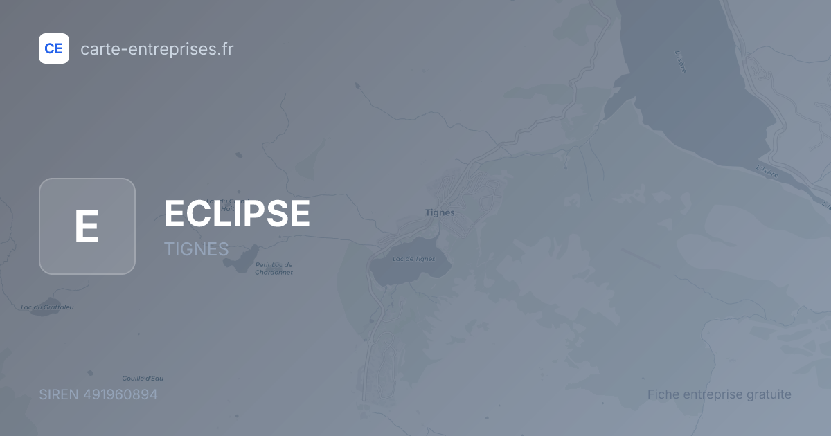ECLIPSE — 491960894 — fiche entreprise