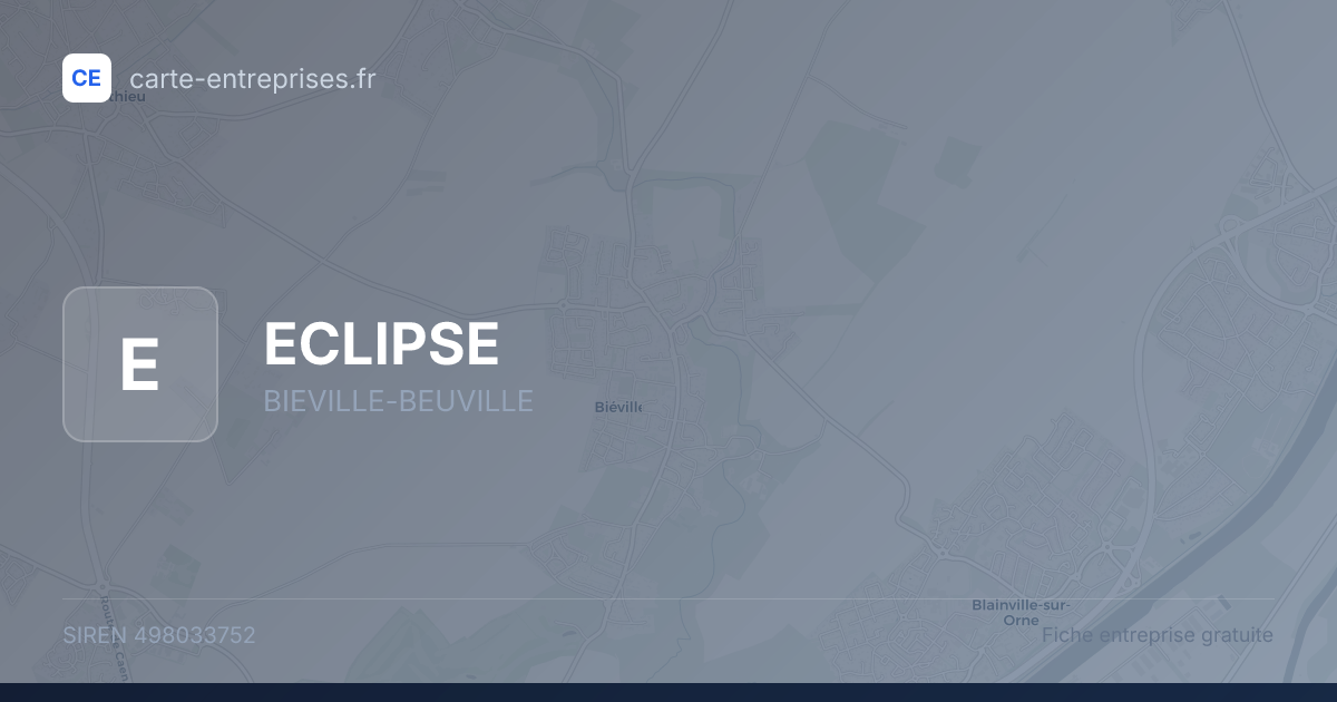 ECLIPSE — 498033752 — fiche entreprise