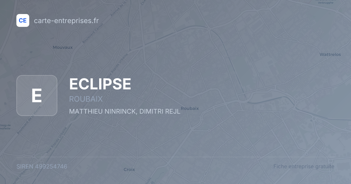 ECLIPSE — 499254746 — fiche entreprise