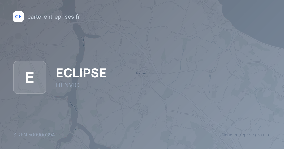 ECLIPSE — 500900394 — fiche entreprise