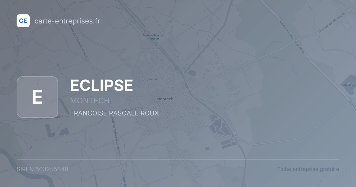 ECLIPSE — 503255648 — fiche entreprise