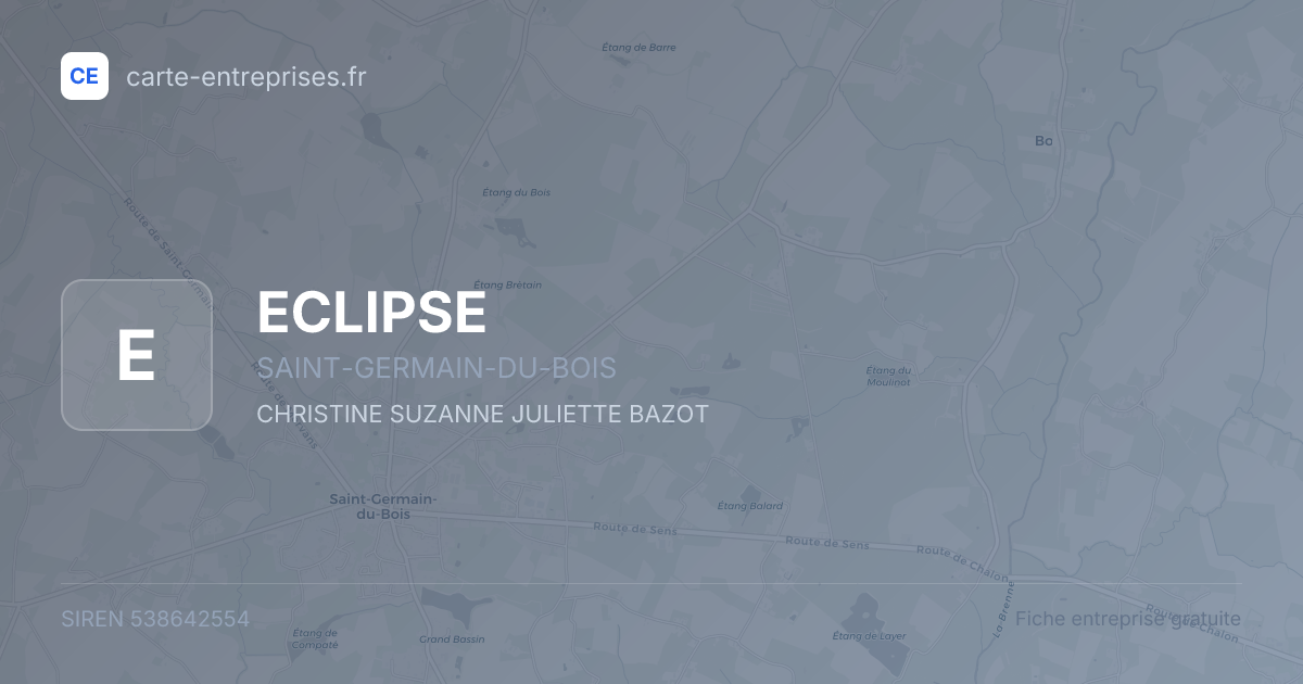 ECLIPSE — 538642554 — fiche entreprise