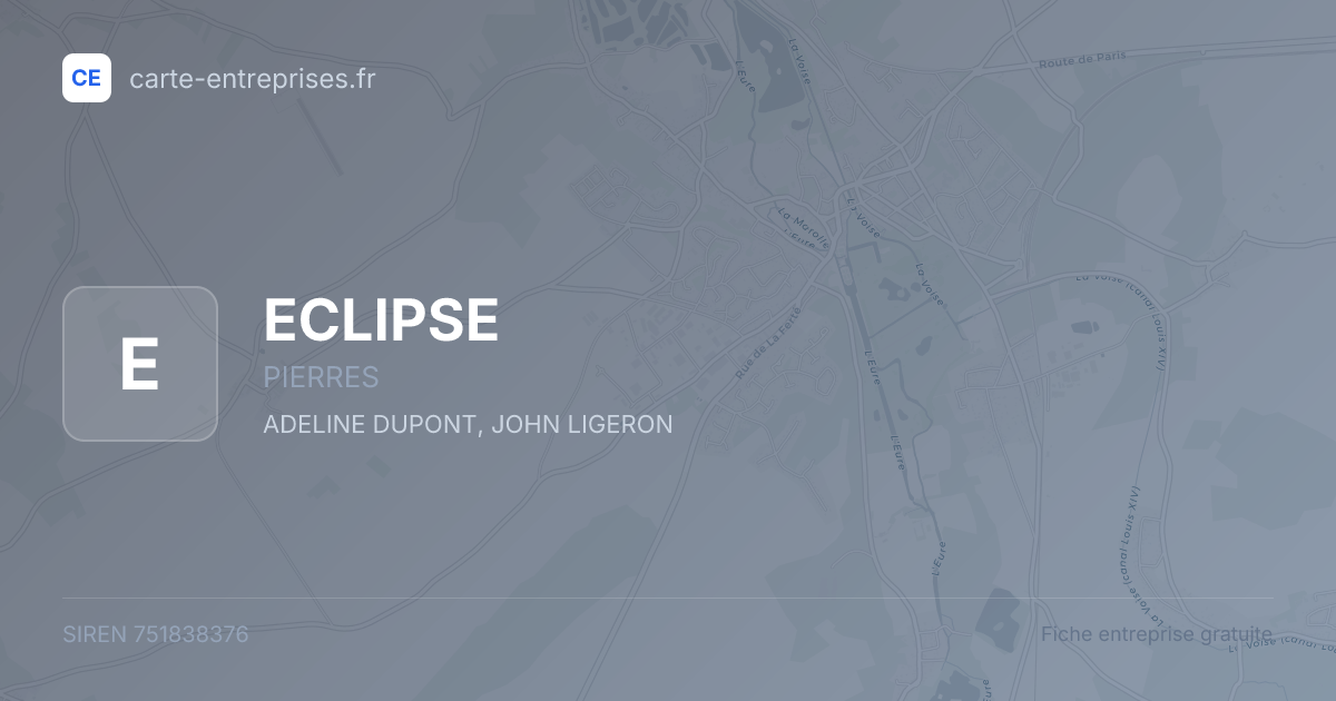 ECLIPSE — 751838376 — fiche entreprise
