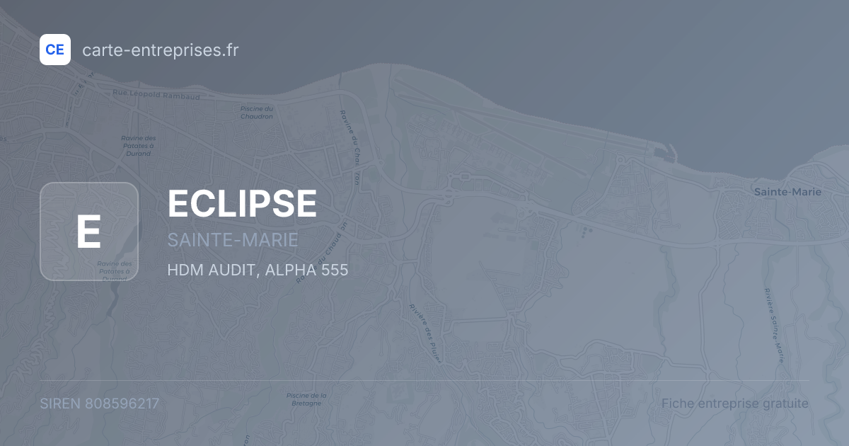 ECLIPSE — 808596217 — fiche entreprise