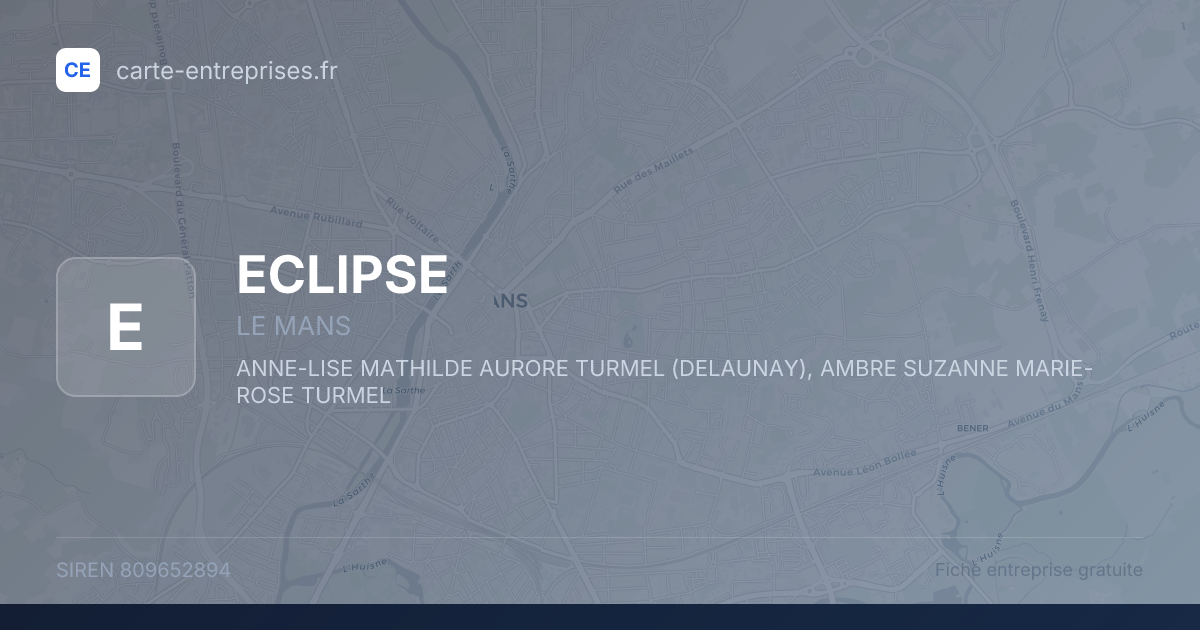 ECLIPSE — 809652894 — fiche entreprise