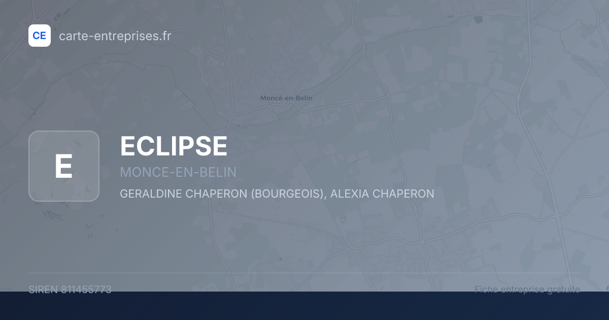 ECLIPSE — 811455773 — fiche entreprise