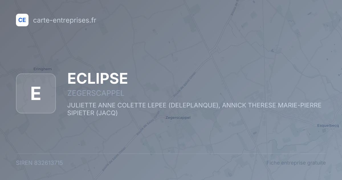 ECLIPSE — 832613715 — fiche entreprise