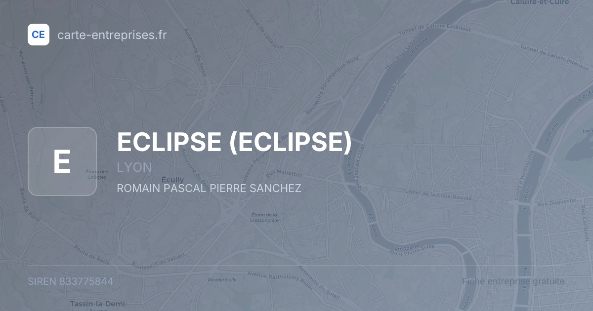 ECLIPSE — 833775844 — fiche entreprise