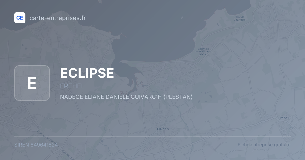 ECLIPSE — 849641824 — fiche entreprise