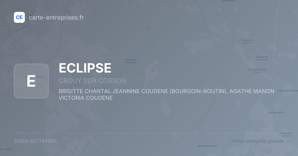 ECLIPSE — 907744866 — fiche entreprise